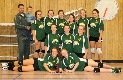 The Carlyle Jr. Girls took on St. Michael's School from Weyburn in the final at the Arcola School's Jr. Girls tournament hosted on Saturday, Oct. 3, in a tough fought battle.