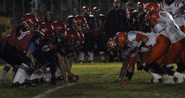 The Weyburn Eagles were no match for the Regional Raiders Friday night under the lights in rainy conditions at Century Field.