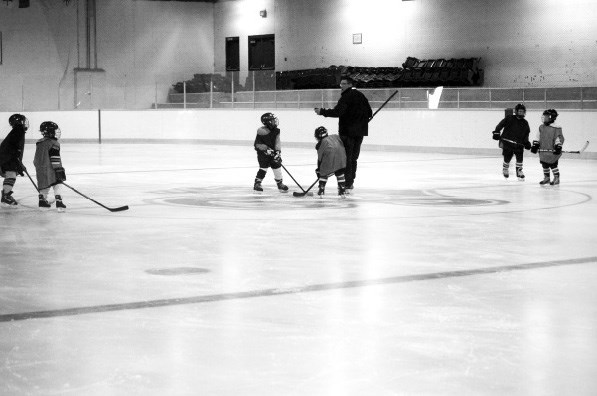 The Preeceville novice hockey team