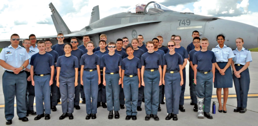 F/Cpl. Steven Guillet was a member of Defi ant Flight while attending a basic aviation course at Cold Lake, Alta. during the summer.