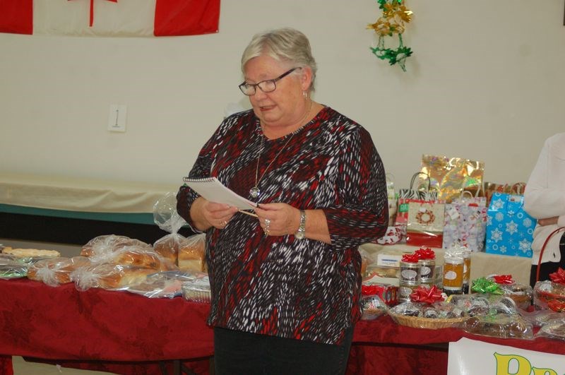 Elaine Christopherson welcomed everyone in attendance at the Preeceville Hospital Auxiliary’s annual Christmas auction at the Preeceville Club 60 on November 30.