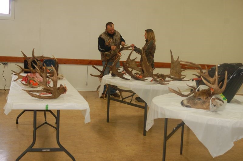 Twenty-four trophies were brought into the Preeceville SWF branch antler measuring day on December 13.