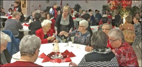 Members of three Battlefords CWL councils gathered at St. Joseph Church in North Battleford for a Christmas party Dec. 14. Photos submitted