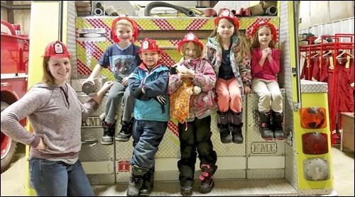 Children enjoyed touring Paynton’s newly-renovated fire hall and trying on firefighting gear during Family Fun Day Saturday.