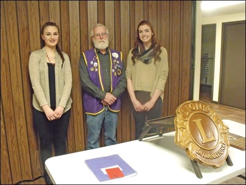 Lion John Buswell with speakers Shawna Langer and Rachel Sutherland.