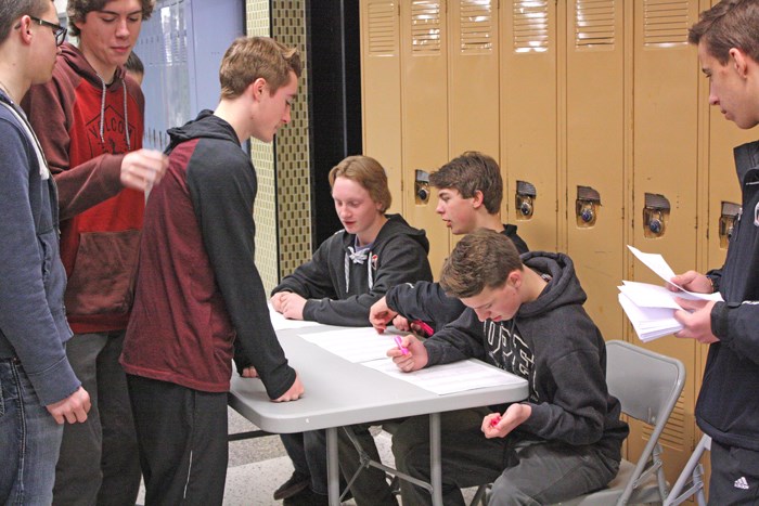 Future present Students at Yorkton Regional High School and across the province voted in a parallel provincial election March 24. The purpose of the exercise is to give young people an opportunity to experience democracy first hand and encourage them to develop the democratic habit and become informed and engaged citizens. Studies show voting habits form at an early age.