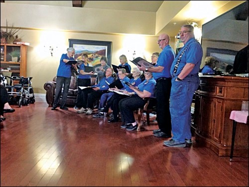 Meota Chorus entertained recently at Harwood Manor.