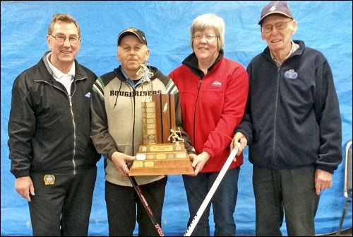 50+ League Champions —  Twin Rivers Curling Club 50+ League competes in a fall session from October to the end of December and a spring session that runs from January to March. Winning the trophy in the fall league were Alvin Welychko, Gordon Hagen, Bev Nash and Stewart Palmer.