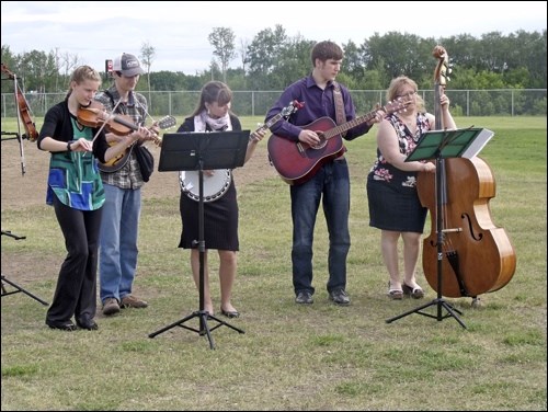 The Budd family entertaining at Pig Roast in the Park on June 26.