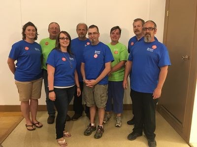 Members of the Preeceville and  District Health Focus Group committee, is comprised of, from left: (back row) Jennifer Bayer (Sturgis), Brad Romanchuk (Endeavour), Lorne Olynyk (RM of Buchanan), Welma Bartel (Preeceville), James Bodnar (RM of Preeceville), and (front), Stacey Strykowski (Town of Preeceville), Mark Bourassa (Town of Preeceville) and Darin Newton (Town of Preeceville). Unavailable for the photo was Tammy Pantiuk.