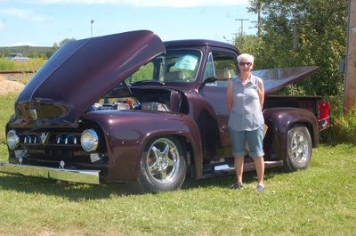 Linda Knutson of Sturgis posed for a photograph with her husband, Bob Knutson and his 1953 Ford F100 during the Sturgis motorcycle rally on July 29 to 31. The truck was also voted as the fans’ most favourite truck.