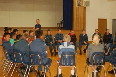 Dustin Hamilton oversaw the first night of cadets.