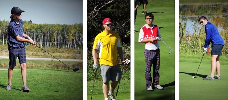 KCI golfers who were photographed on the course at the Madge Lake Golf Resort on September 15 during the East Central District Athletic Association’s district senior golf tournament, from left, were: Zac McGriskin, Austin Hilderman, Taryn Broda and Shani Bear.