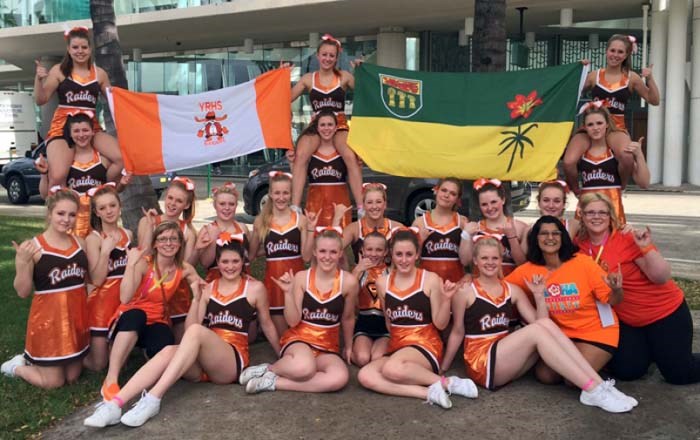 YRHS Raiders cheerleaders