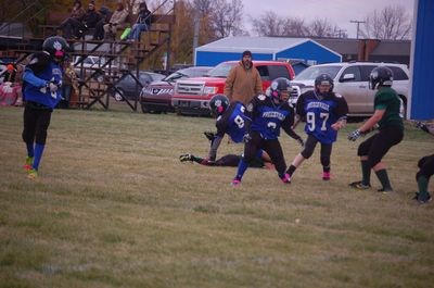 Jakob Turchinetz, Trever Geistlinger and Dillan Fenske teamed up to help the junior football team put another win on the board.