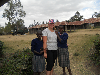 Kelsey Chupa travelled to many schools during her volunteer work in Kenya in order to play and communicate with local children.