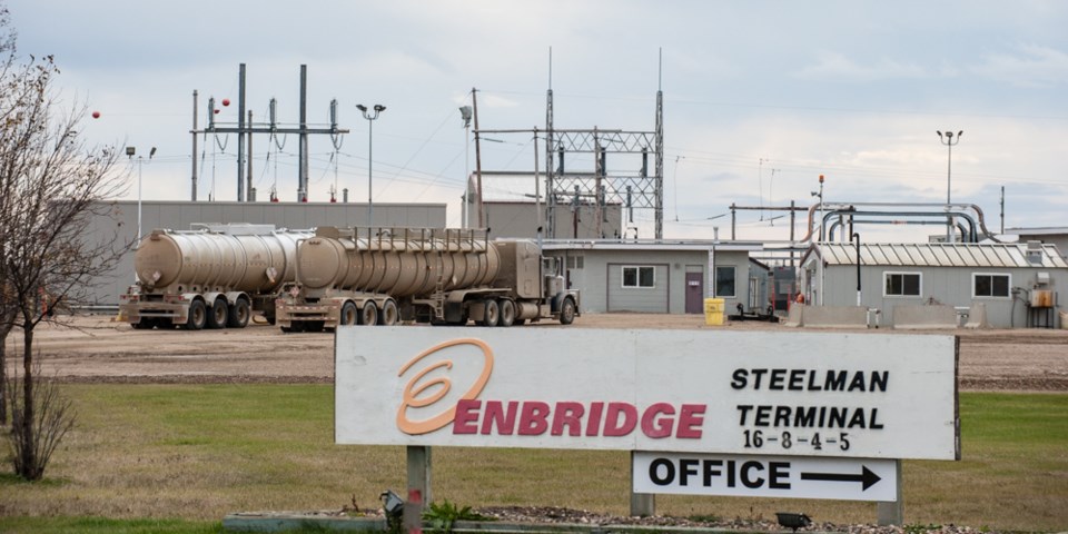 Enbridge Steelman trucks