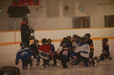 Derek Serdachny taught a power skate program with over 50 players registered in Preeceville.