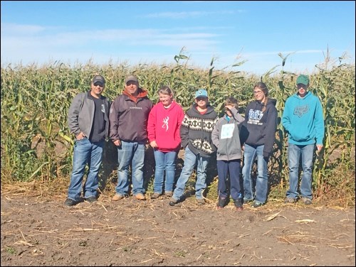 Eagle Hills Multiple 4-H Club outdoor living project members and leaders visited a corn maze this fall.