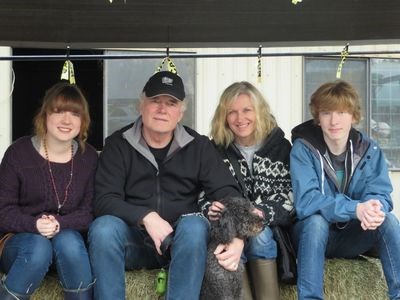 Laura Warkentin, third from right, is a former Canora resident who now lives in Surrey, B.C. with her daughter Rachel, husband Ian and son Jack.