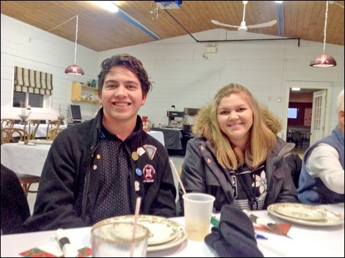 New Zealand youth exchange students Sean Millward and Libby Harris.