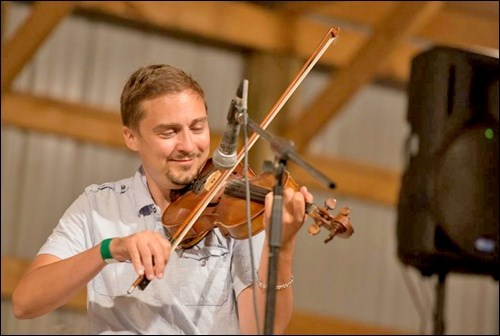 Saskatchewan’s JJ Guy and Troy MacGillivray will be performing as Twin Fiddles at The Gog, Saturday, Jan. 14. Photos submitted