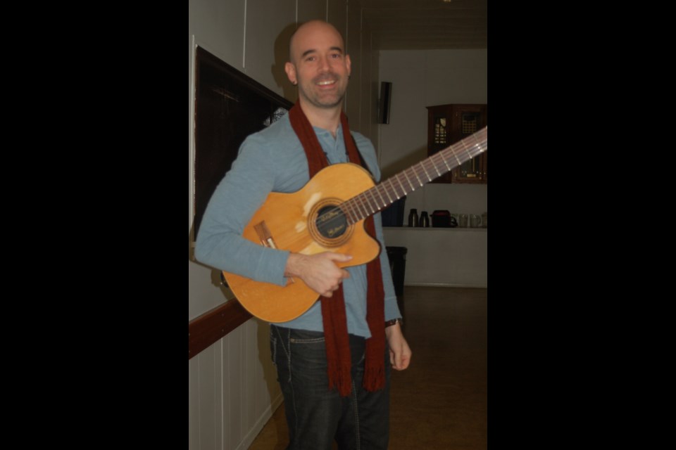 Eric Harper was photographed prior to his performance in Preeceville last week.