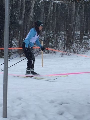 Janhia Irelandez of the Preeceville cadets participated in the provincial female biathlon event.