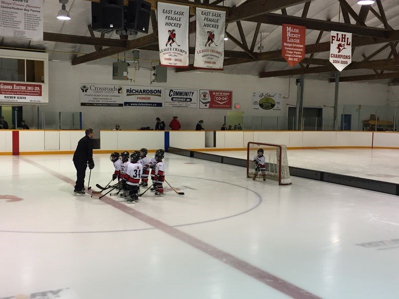 Colin Kitchen gave some pre-game inspiration to the Canora Squirts before their face-off against the Norquay North Stars in Canora on February 12.