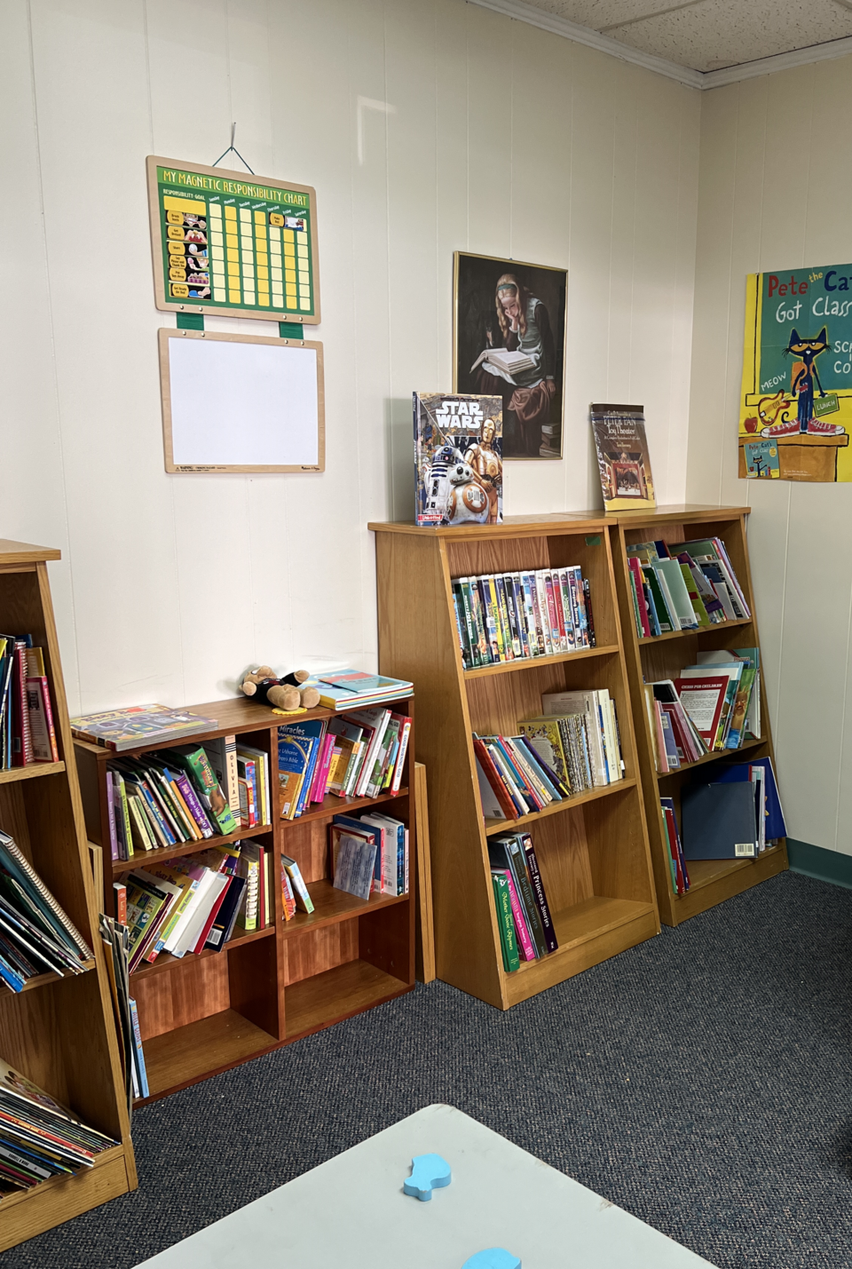 Friends of the Library Bookstore receives new bookshelves - Grice Connect