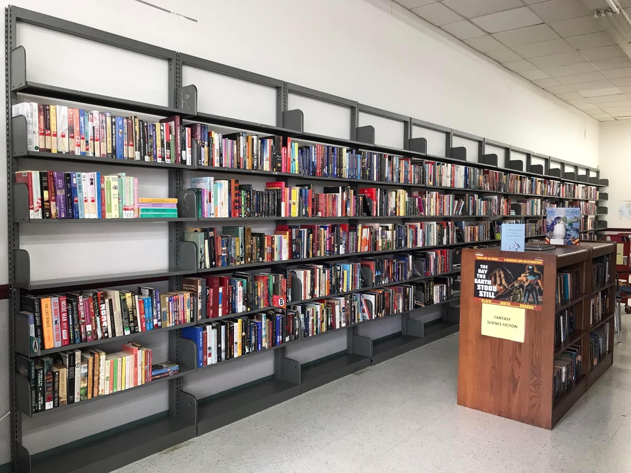 Friends of the Library Bookstore receives new bookshelves - Grice Connect