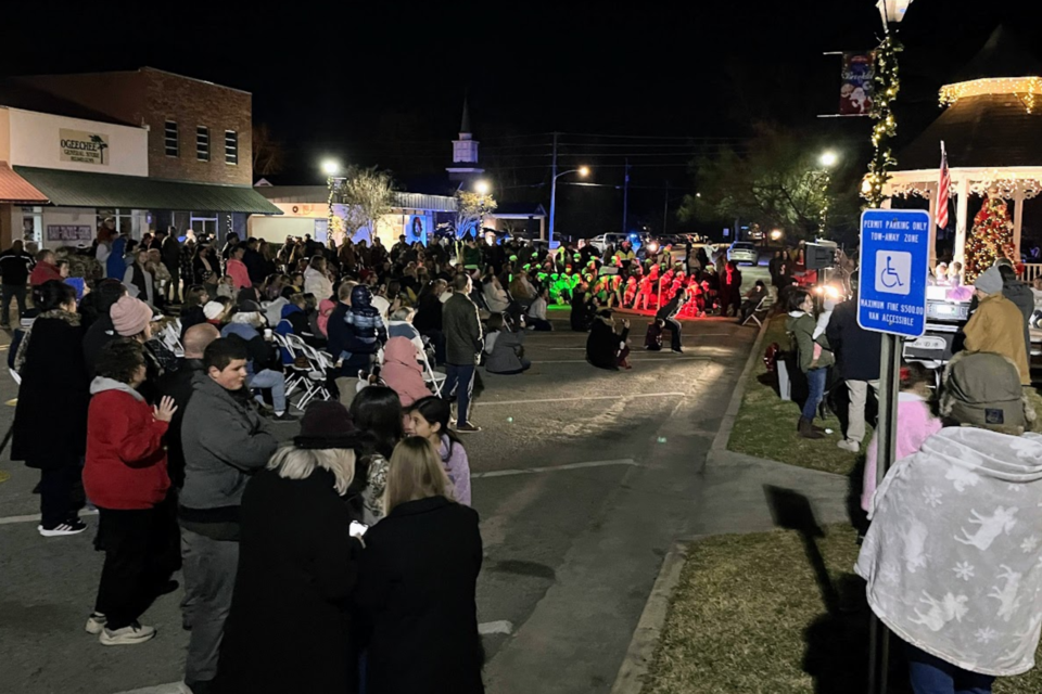 Citizens gather for the annual Christmas Tree lighting