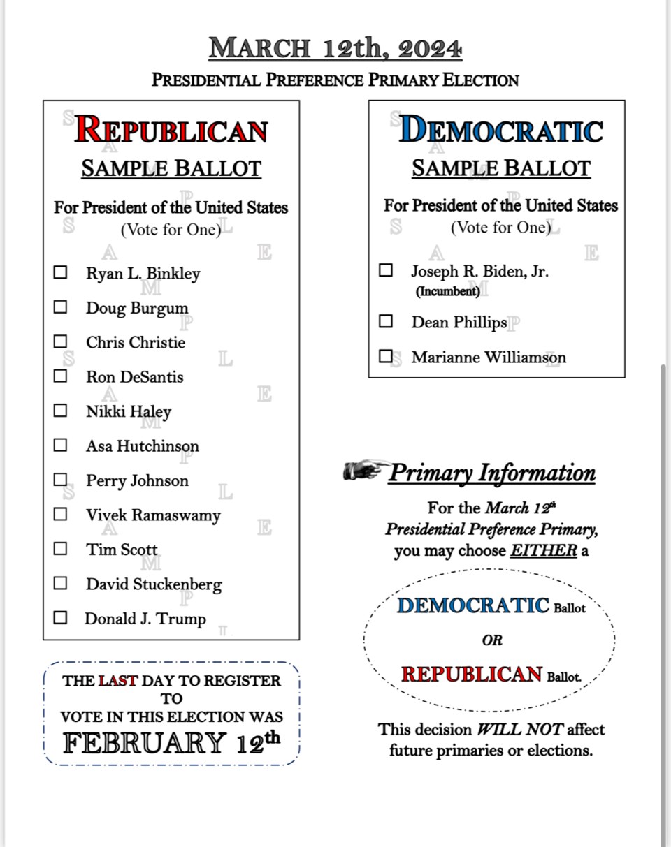 Early voting for GA Presidential Preference Primary begins Monday in