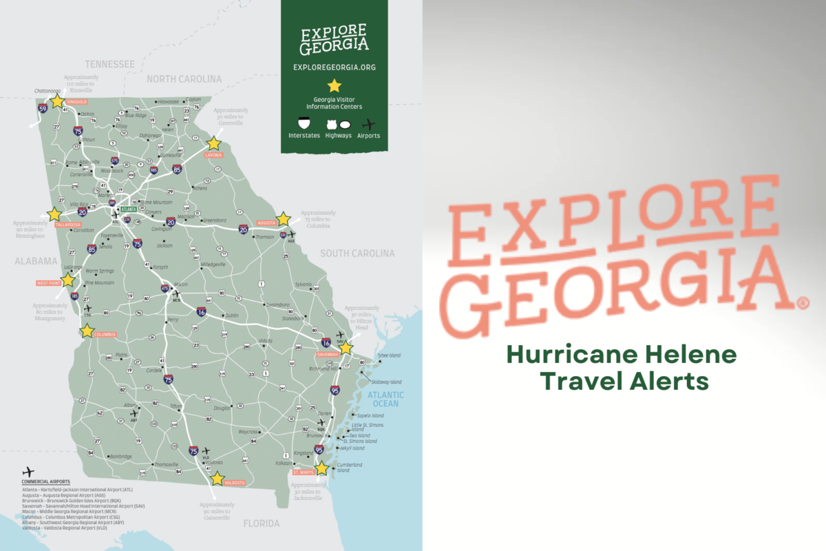 Georgia Department of Economic Development launches Travel Alert webpage ahead of Helene