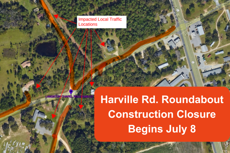 harville-rd-roundabout-construction-closures-begin-july-8