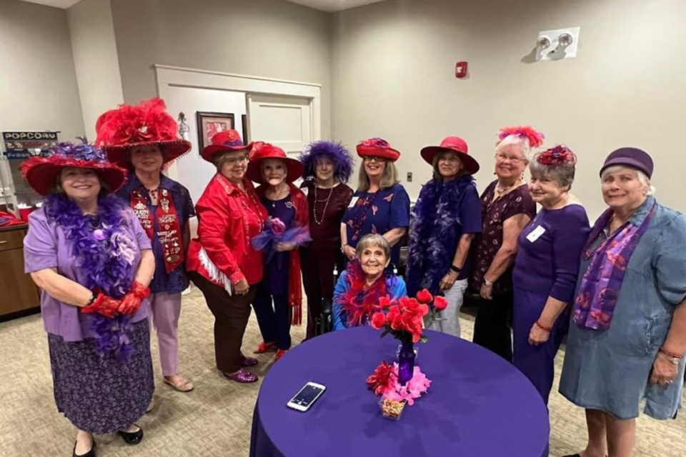 helen-hosted-a-tea-party-at-the-lodge-at-bethany-invited-her-red-hat-society-courtesy-of-bethany