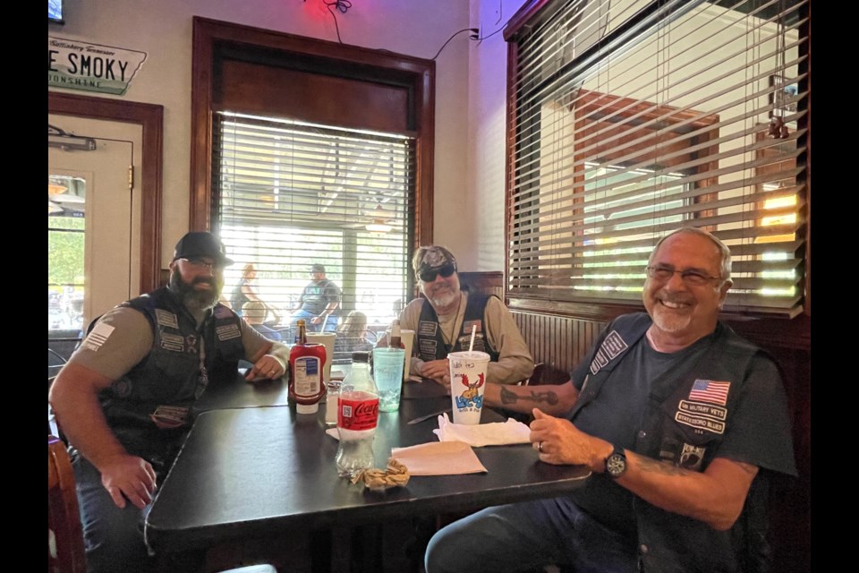 Vice President Country with other members of the club enjoying lunch 