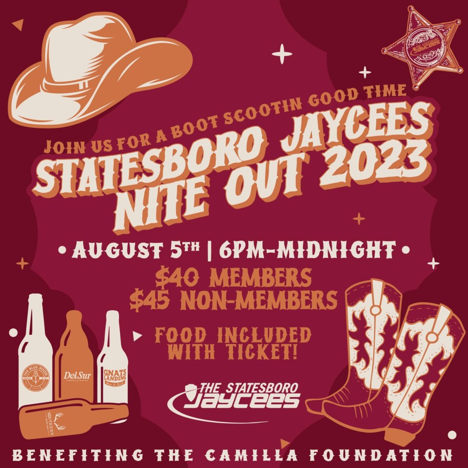 Statesboro Jaycees Nite Out 2023 is August 5th - Grice Connect