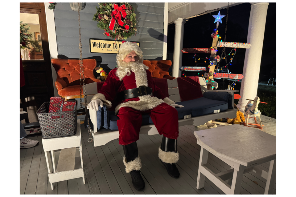 Santa took time out of his busy schedule to spend time with the children of Brooklet. 