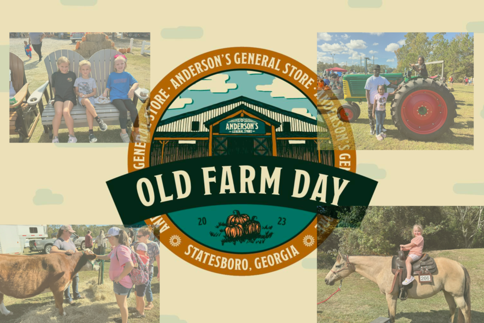 Anderson's Old Farm Day is Saturday, October 26 from 10am to 1pm.