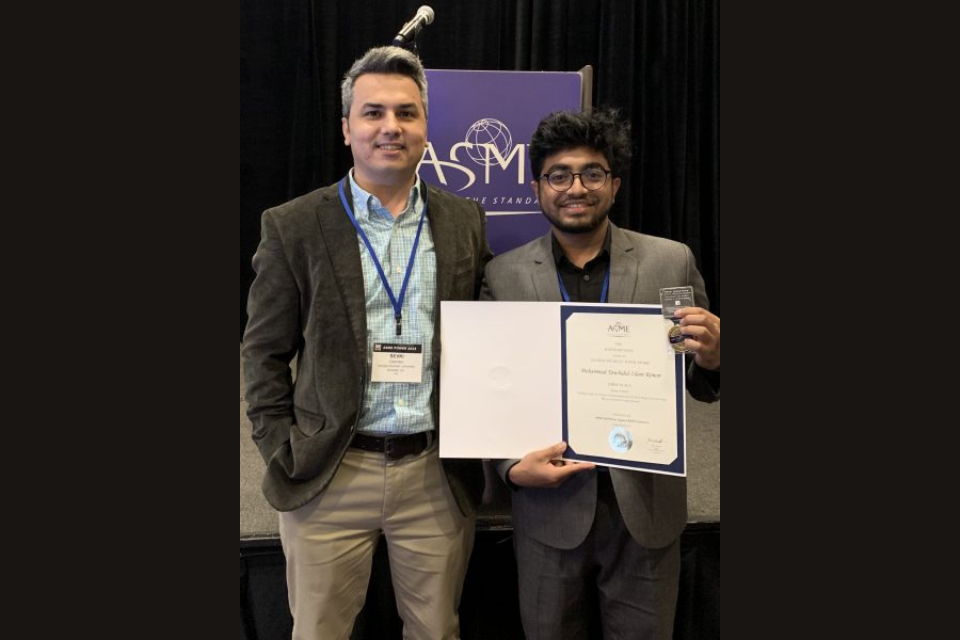 Georgia Southern mechanical engineering student recognized in