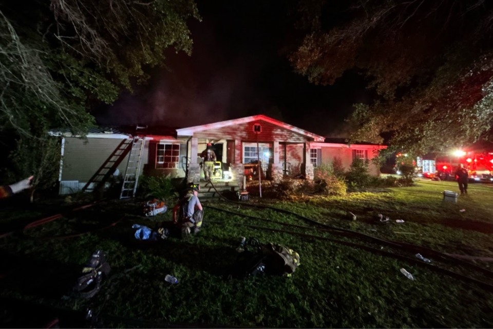 Hwy. 67 fire damaged by fire