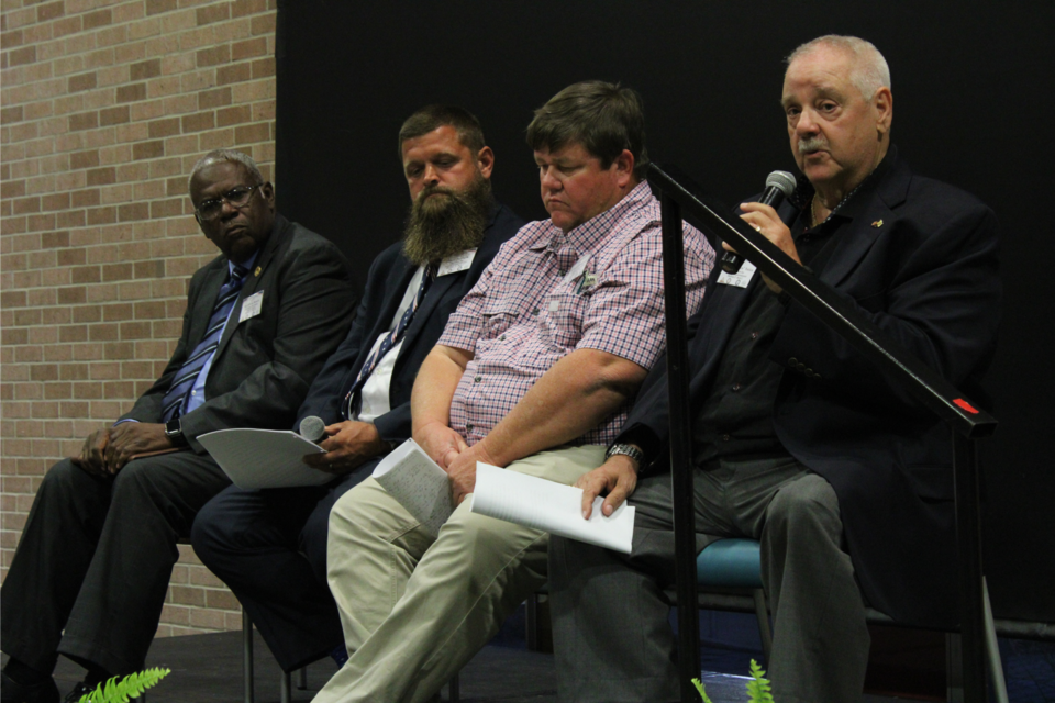 Bulloch County Commissioners Candidates (L to R): Ray Mosley, Nick Newkirk, Ryan Brannen, Len Fatica. 