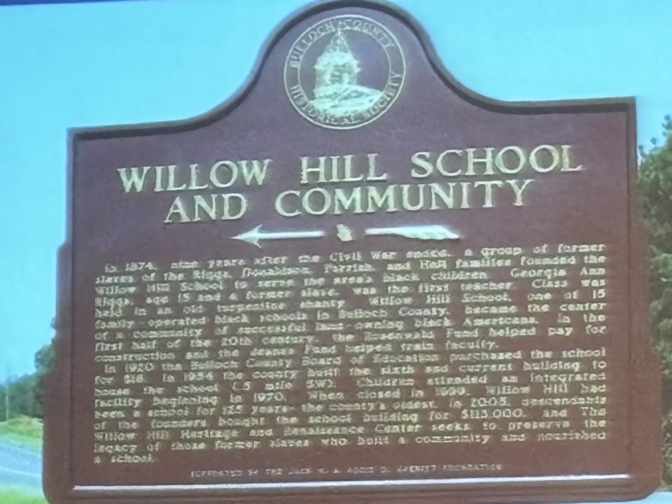 willow-hill-school-and-community-marker