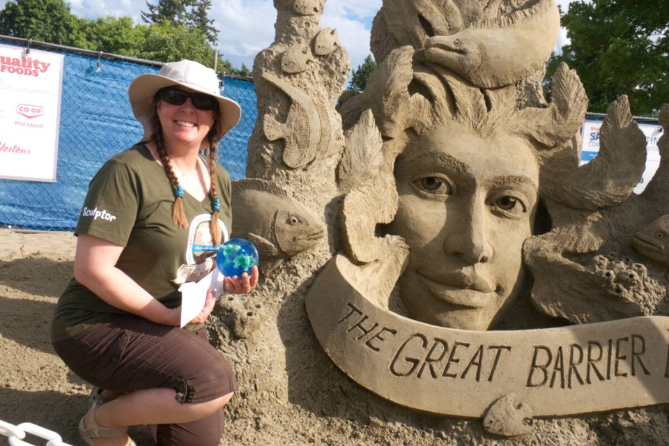 Sand sculpting champion turns passion into full-time career