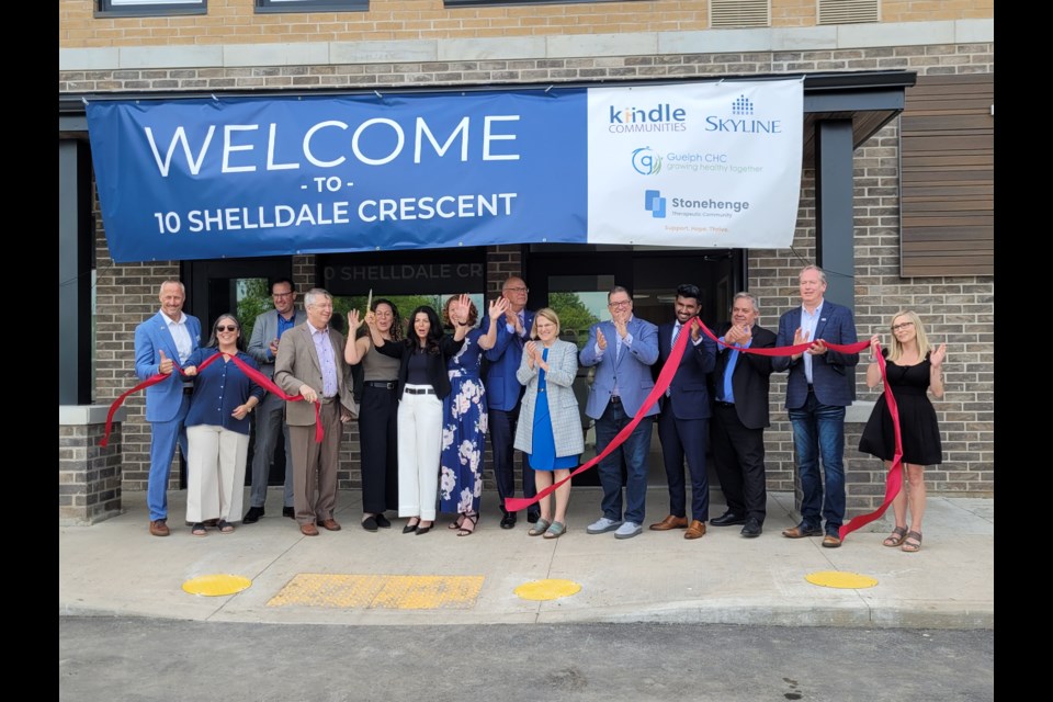 Ribbon is cut to celebrate the opening of the supportive housing project at 10 Shelldale Cres.

