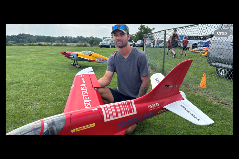 Guelph Gremlins Model Airplane Club president, Josh Berry. 