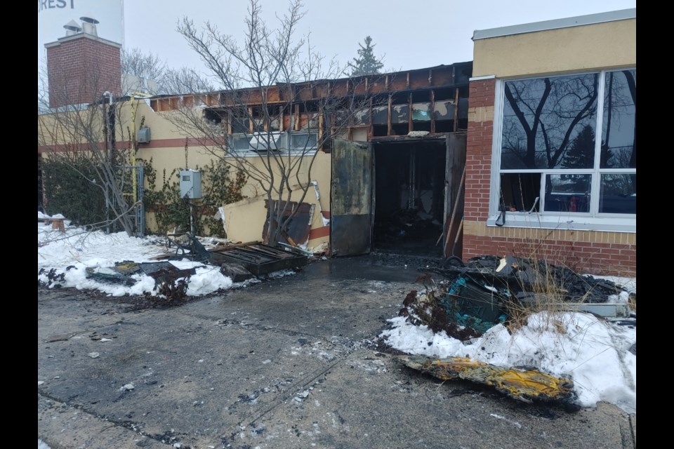 A fire broke out at St. Mary Catholic School in Mount Forest on Thursday morning. 