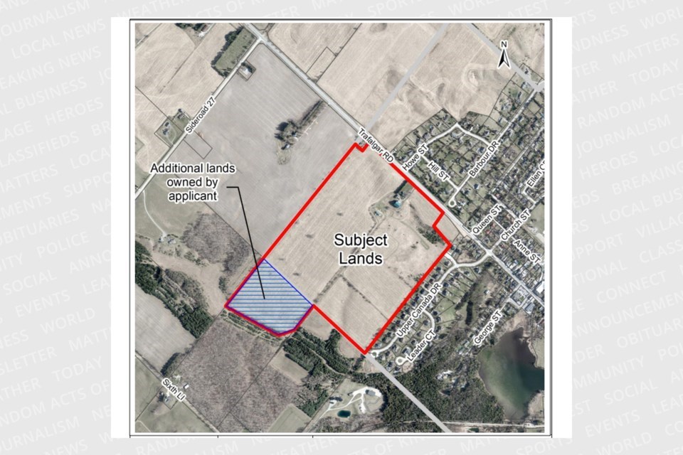 Location map of the proposed residential development.