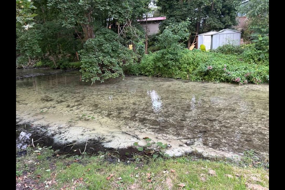 Water leakage on Water Street.